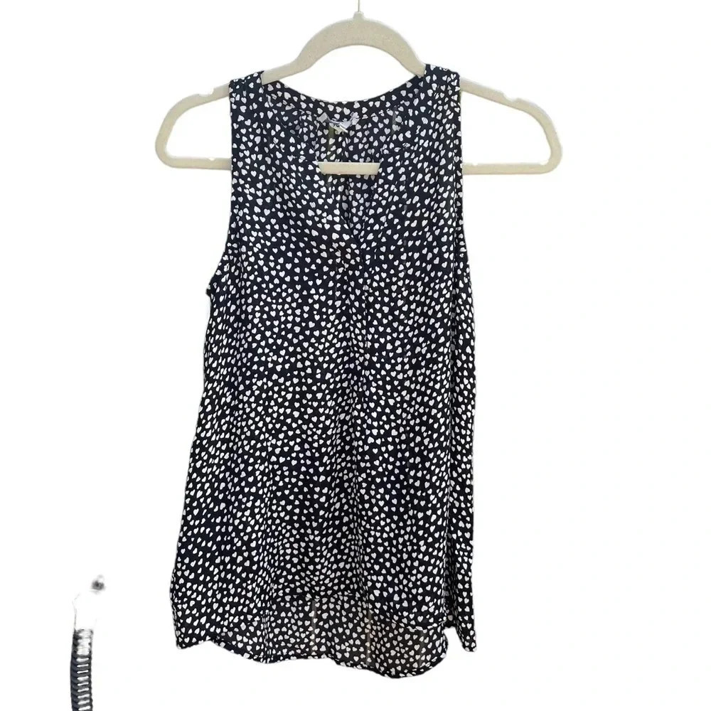 JOIE SILK HEART BLOUSE
